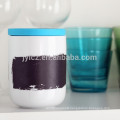 Chalk board spice and herb jars with spoon and silicone lid